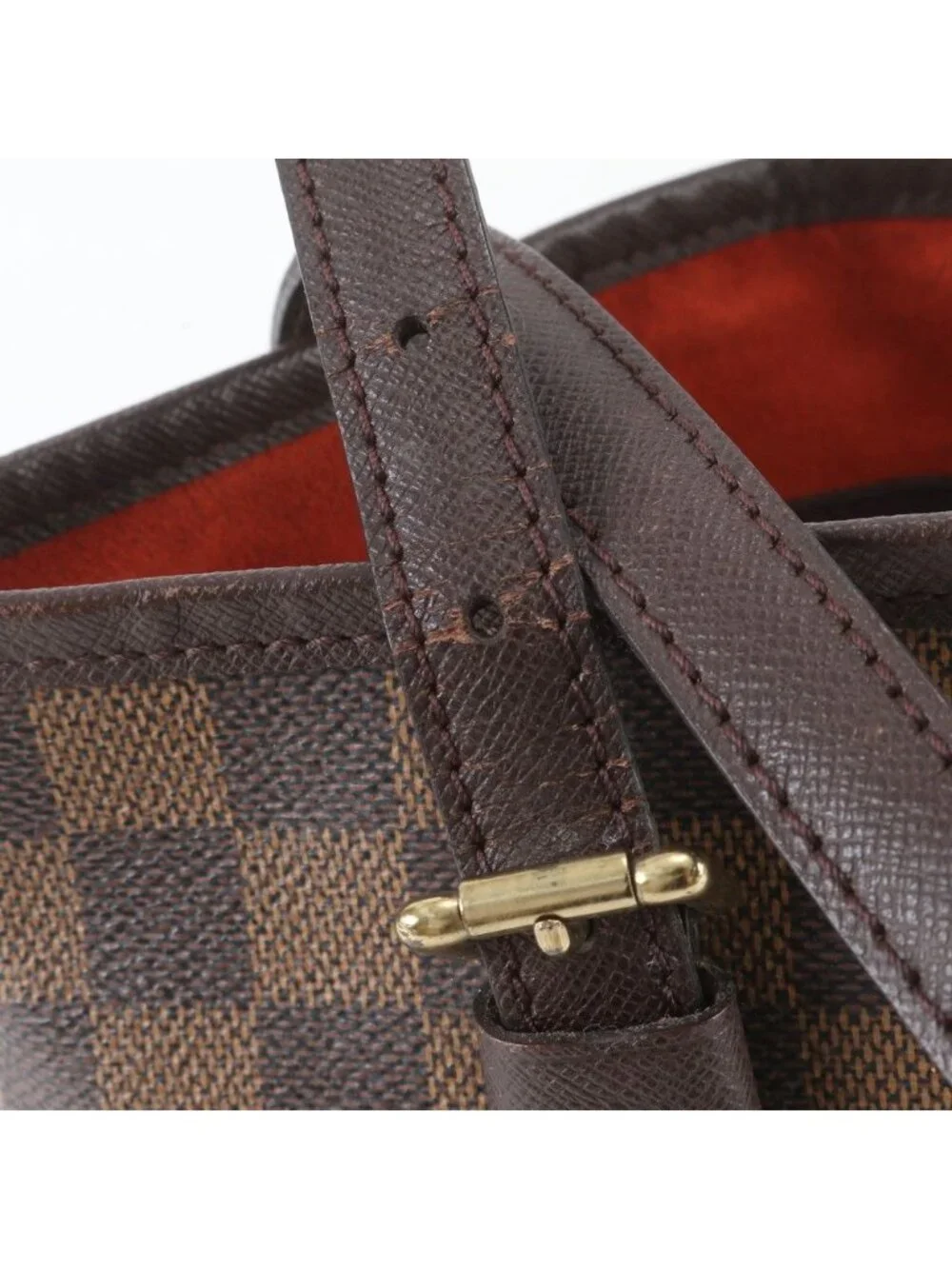 Louis Vuitton Damier Marais Leather Shoulder Bag Tote Hand